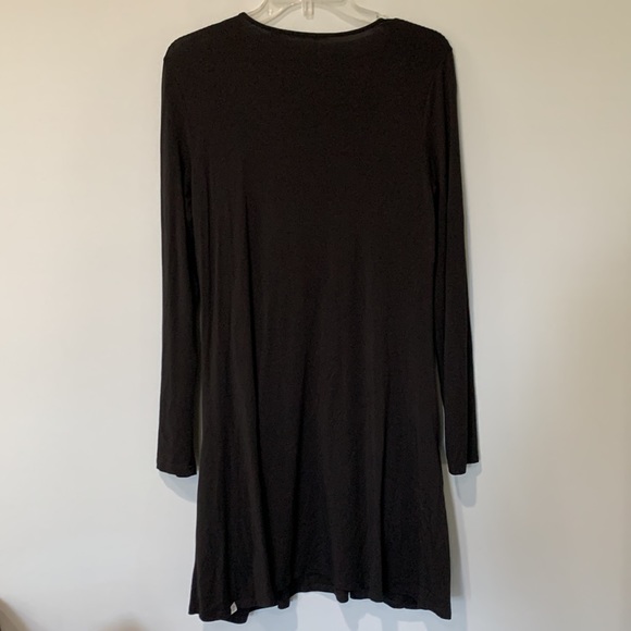 Betabrand Sweatshirt Dress Women's Size XS Black - Picture 6 of 8